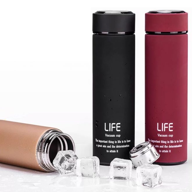 promotional-drinkware-soft-touch-flask-vacuum-flask